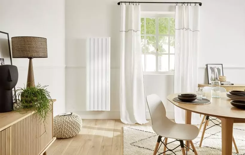 Radiateur électrique inertie 1500W Blanc Vertical Beladoo - Intuis - M153215