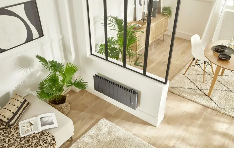 Radiateur électrique inertie 1500W Blanc Plinthe Beladoo - Intuis